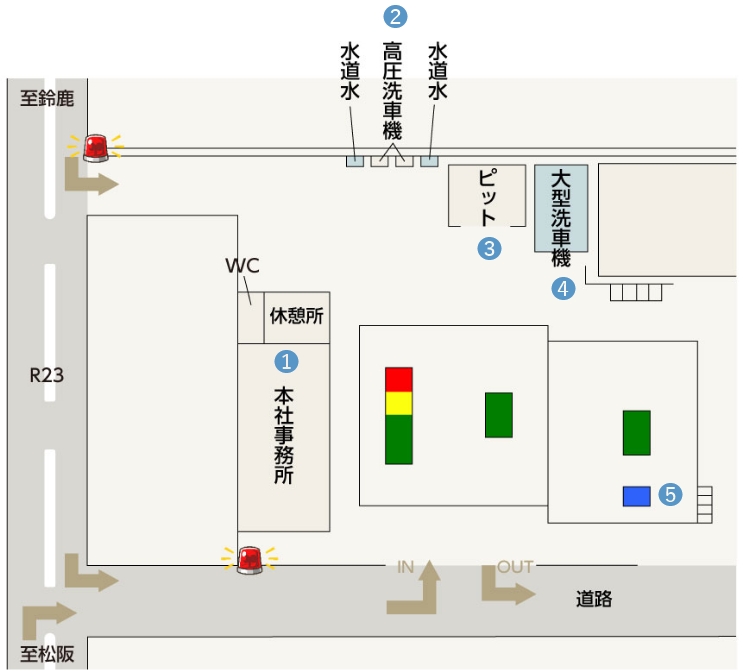 本社スタンド配置図